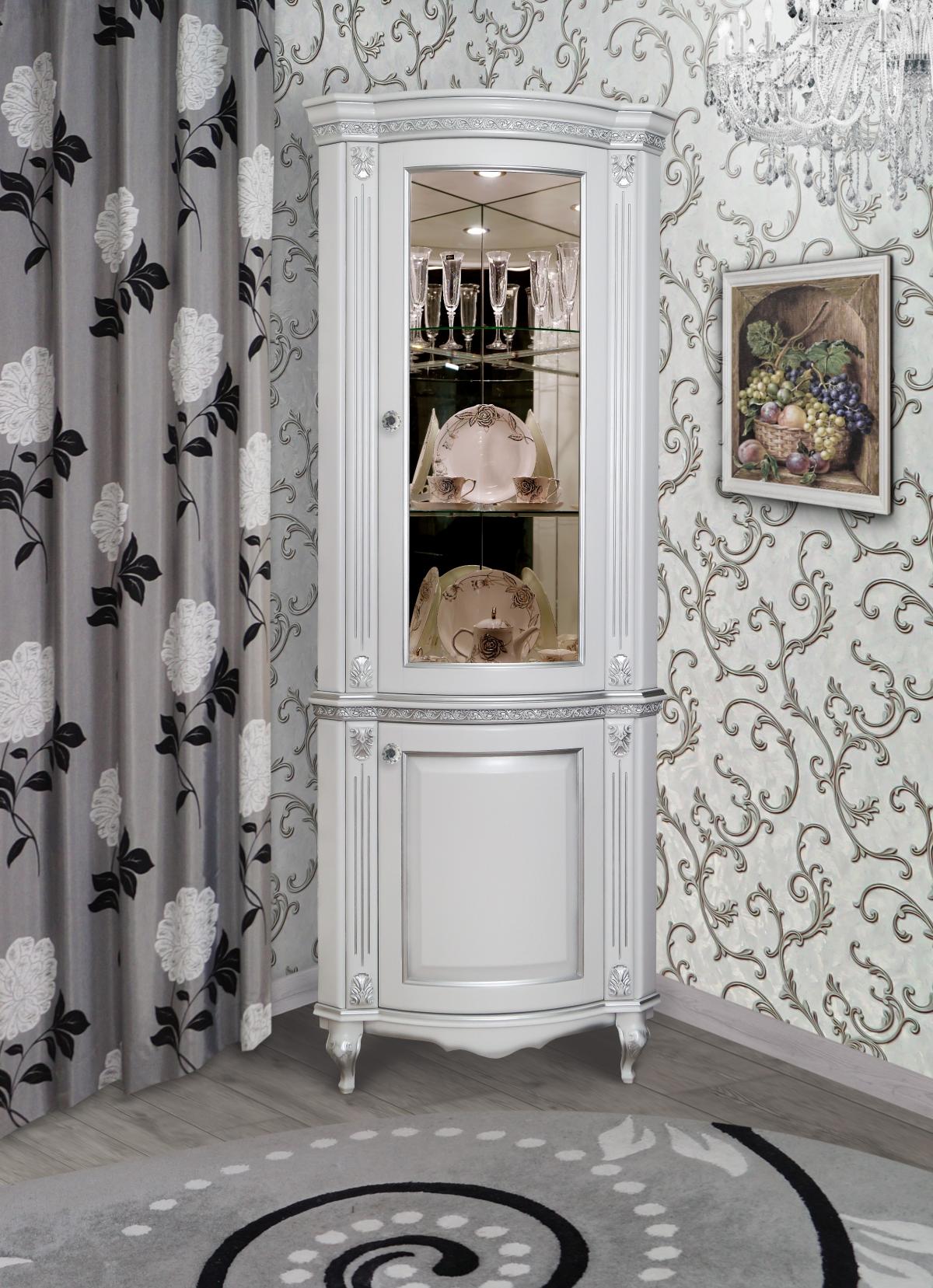 Вітрина Платіна  углова радіусна М-2